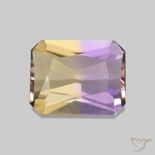 2.09ct bicolor Ametrina, Corte Esmeralda, VVS
