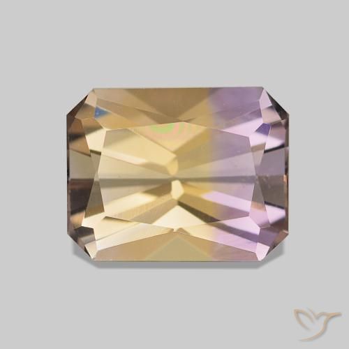 Ametrina bicolor Natural 2.13ct, Corte Octógono / Esmeralda, VVS