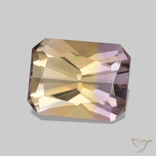 Ametrina bicolor Natural 2.13ct, Corte Octógono / Esmeralda, VVS