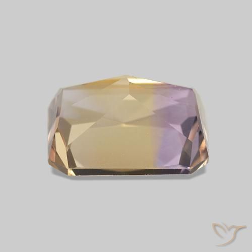 Ametrina bicolor Natural 2.13ct, Corte Octógono / Esmeralda, VVS
