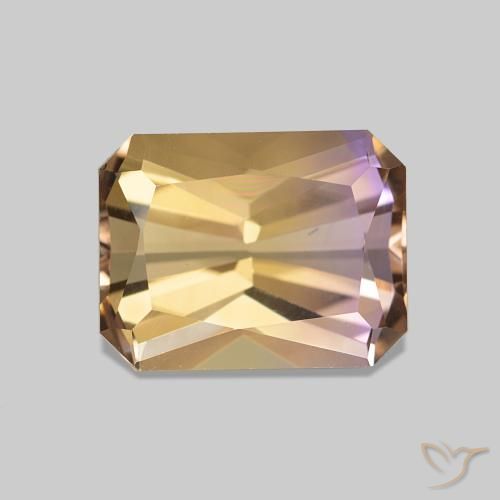 2.29ct bicolor Ametrina, Corte Esmeralda, VVS