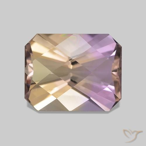 3.31ct bicolor Ametrina, Corte Esmeralda, VVS-VS