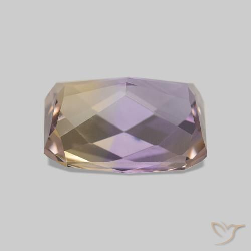 Ametrina bicolor Natural 2.12ct, Corte Esmeralda, VVS-VS