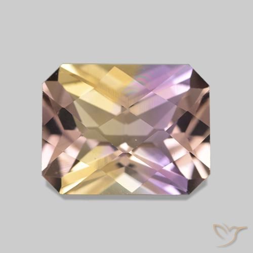 2.15ct bicolor Ametrina, Corte Esmeralda, VVS-VS