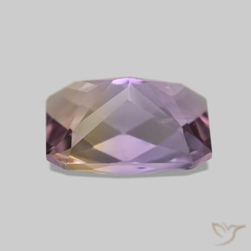 Ametrina bicolor Natural 1.98ct, Corte Esmeralda, VVS-VS