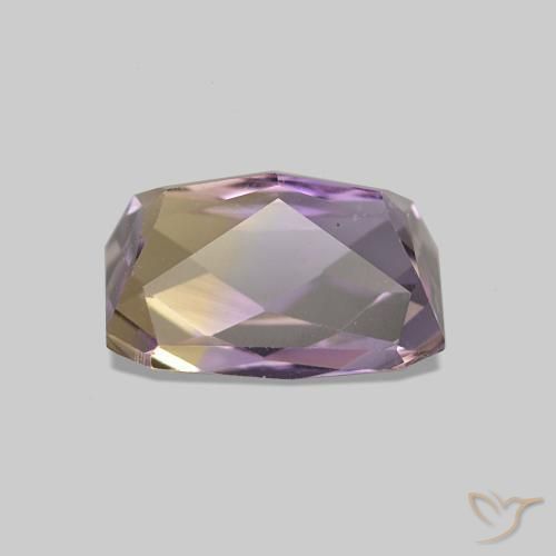 Ametrina bicolor Natural 1.55ct, Corte Esmeralda, VVS-VS