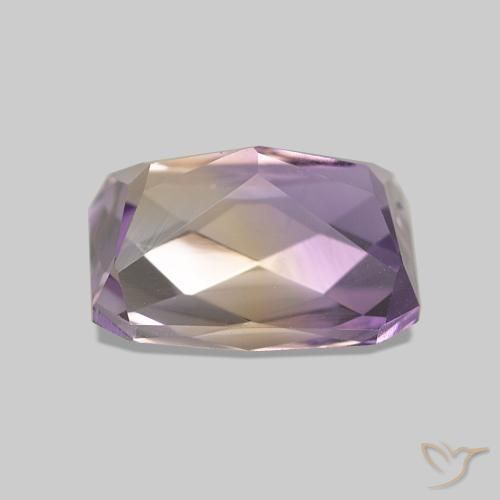 Ametrina bicolor Natural 2.23ct, Corte Esmeralda, VVS