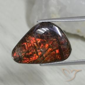 amolita Multicolorido Natural 8.09ct, Chique, Opaco