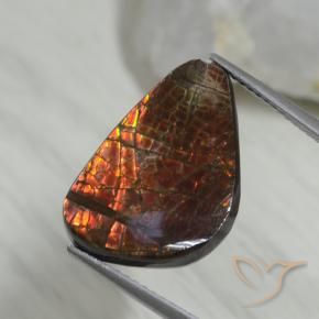 amolita Multicolorido Natural 8.09ct, Chique, Opaco