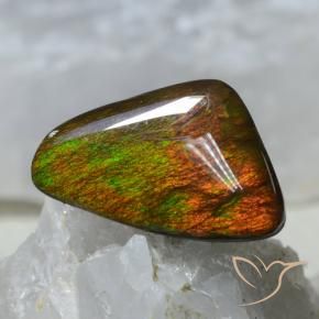 amolita Multicolorido Natural 8.89ct, Chique, Opaco