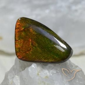 amolita Multicolorido Natural 8.89ct, Chique, Opaco