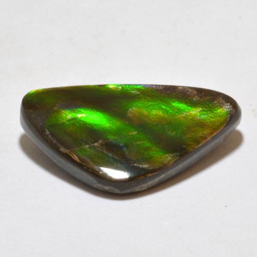 Ammolita multicolorido natural 7,10ct, forma extravagante, opaco