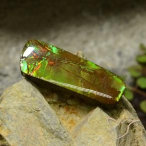 amolita Multicolorido Natural 17.42ct, Chique, Opaco