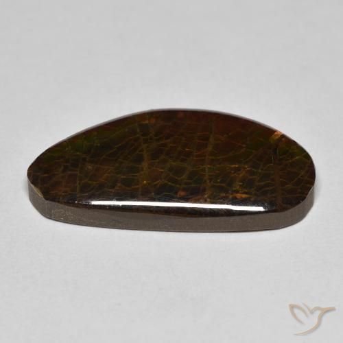 amolita Multicolorido Natural 8.23ct, Chique, Opaco