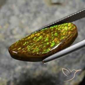 amolita Multicolorido Natural 11.88ct, Chique, Opaco
