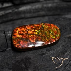 amolita Multicolorido Natural 14.13ct, Chique, Opaco
