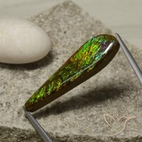 amolita Multicolorido Natural 14.49ct, Chique, Opaco