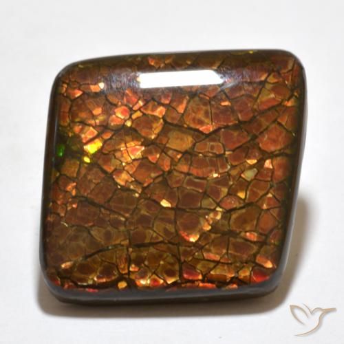 20.34ct Natural Multicolorido amolita, Chique, Opaco