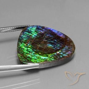 amolita Multicolorido Natural 18.37ct, Chique, Opaco