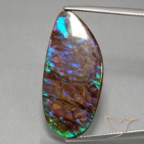 19.21ct Natural Multicolorido amolita, Chique, Opaco