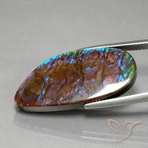 amolita Multicolorido Natural 19.21ct, Chique, Opaco