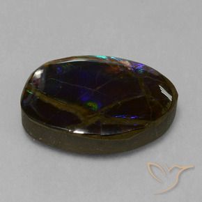 amolita Multicolorido Natural 13.58ct, Chique, Opaco