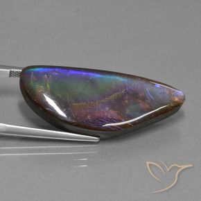 Ammolita multicolorido natural 21,30ct, forma extravagante, opaco