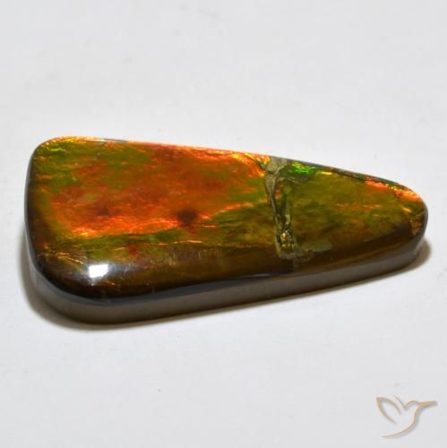 amolita Multicolorido Natural 23.02ct, Chique, Opaco