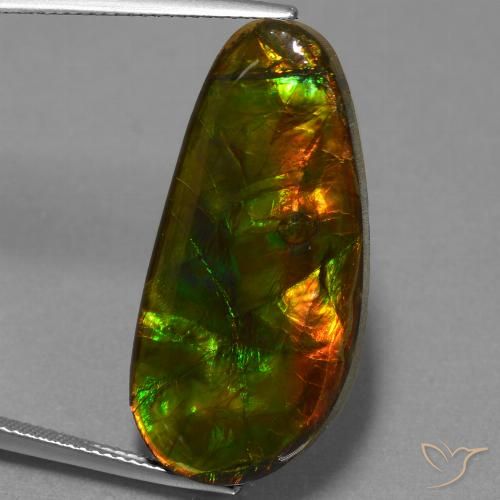 21.09ct Natural Multicolorido amolita, Chique, Opaco