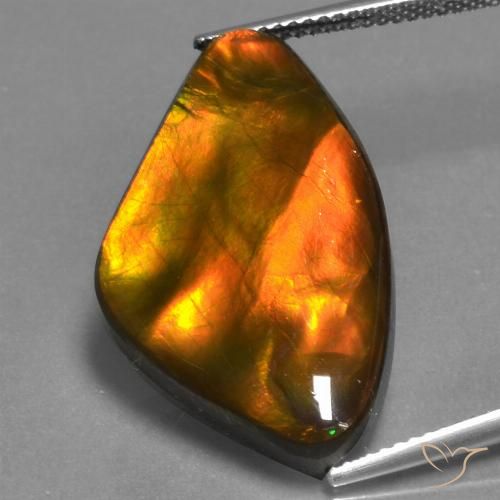 17.24ct Natural Multicolorido amolita, Chique, Opaco