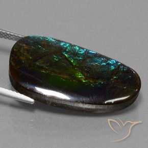 amolita Multicolorido Natural 16.95ct, Chique, Opaco