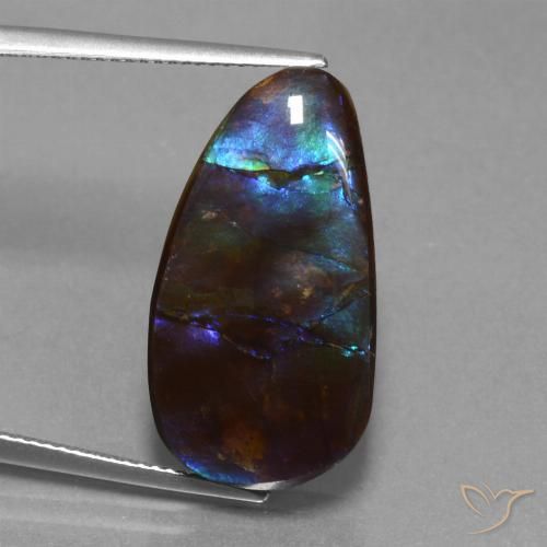 14.98ct Natural Multicolorido amolita, Chique, Opaco