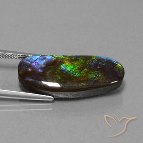 amolita Multicolorido Natural 16.37ct, Chique, Opaco