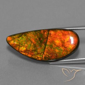 amolita Multicolorido Natural 18.94ct, Chique, Opaco