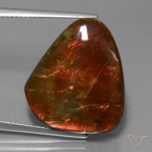 16.97ct Natural Multicolorido amolita, Chique, Opaco
