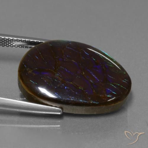 amolita Multicolorido Natural 14.02ct, Chique, Opaco