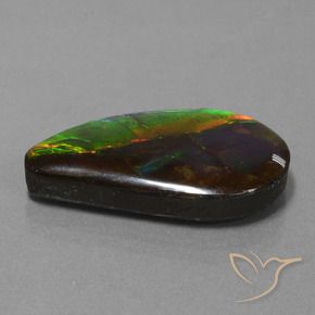 amolita Multicolorido Natural 18.29ct, Chique, Opaco