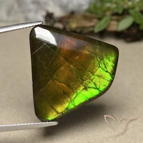 amolita Multicolorido Natural 18.57ct, Chique, Opaco