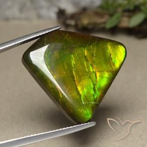 amolita Multicolorido Natural 18.57ct, Chique, Opaco