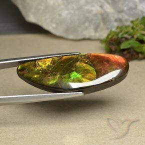 amolita Multicolorido Natural 22.66ct, Chique, Opaco
