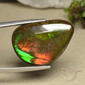 amolita Multicolorido Natural 14.98ct, Chique, Opaco