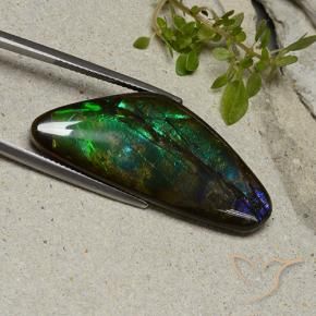 amolita Multicolorido Natural 22.28ct, Chique, Opaco