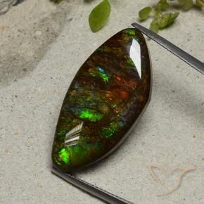 amolita Multicolorido Natural 20.58ct, Chique, Opaco