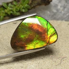 amolita Multicolorido Natural 18.57ct, Chique, Opaco