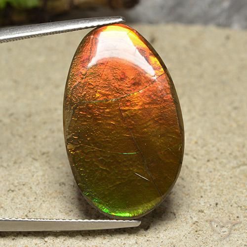 amolita Multicolorido Natural 20.87ct, Chique, Opaco