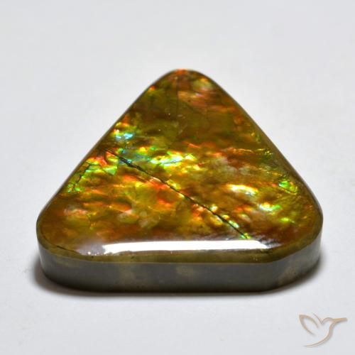 amolita Multicolorido Natural 16.58ct, Trilhão, Opaco
