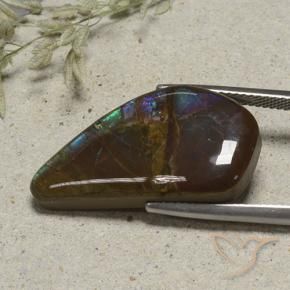amolita Multicolorido Natural 15.41ct, Chique, Opaco