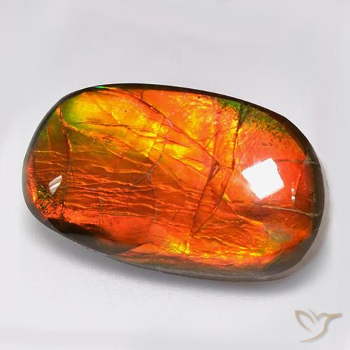 amolita Multicolorido Natural 11.88ct, Chique, Opaco