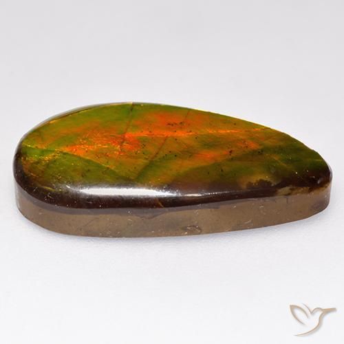 amolita Multicolorido Natural 10.05ct, Chique, Opaco