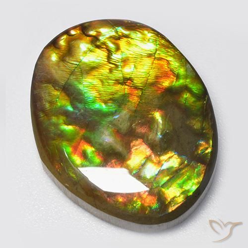 amolita Multicolorido Natural 14.70ct, Chique, Opaco